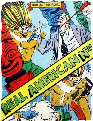 'Real American No.1&quot; by Dick Briefer &amp; L.L. Hundal, contains comics and RPG rules for ROLF!