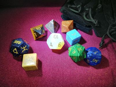 More new dice.  These are literal gem dice.
